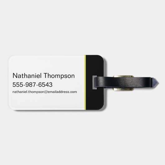 Elektrische oprit met Typografie Bagagelabel (Achterkant horizontaal)