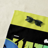 Elektrische oprit met Typografie Strandlaken (In situ)