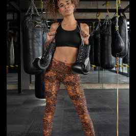 Elektrische Oranje Leggings van Neon - Koel