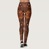 Elektrische Oranje Leggings van Neon - Koel (Achterkant)