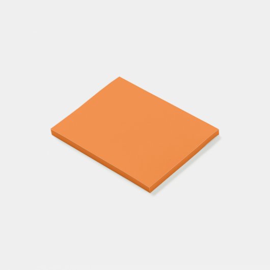 Elektrische Oranje vaste kleur Post-it® Notes (Schuin)