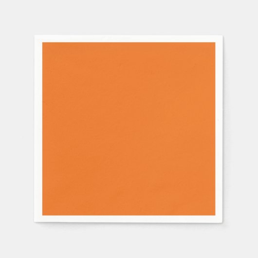 Elektrische Oranje vaste kleur Servet (Voorkant)