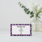 Elektrische Paarse Cheetah Visitekaartje (Staand voorkant)