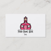 Elektrische Paarse Cheetah Visitekaartje (Achterkant)