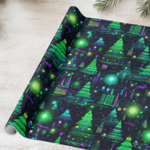 Elektrische Paarse kerstboom