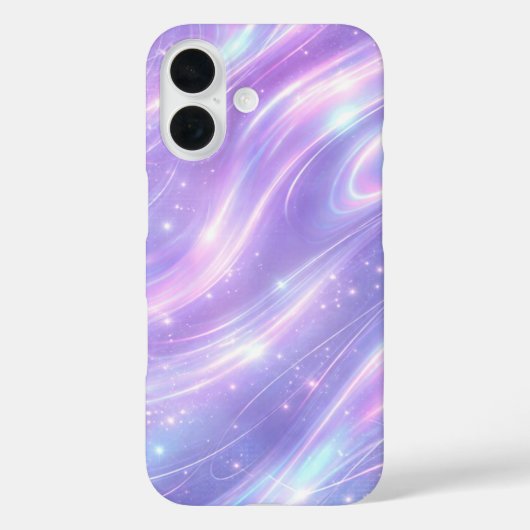 Elektrische paarse neon patronen AI-kunst Case-Mate iPhone Case (Achterkant)