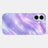 Elektrische paarse neon patronen AI-kunst Case-Mate iPhone Case (Achterkant (horizontaal))