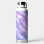 Elektrische paarse neonpatronen AI-kunst Waterfles (Achterkant)