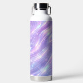 Elektrische paarse neonpatronen AI-kunst Waterfles (Voorkant)