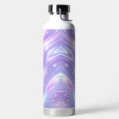 Elektrische paarse neonpatronen AI-kunst Waterfles (Links)