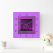 Elektrische Paarse wandklok (Huis)