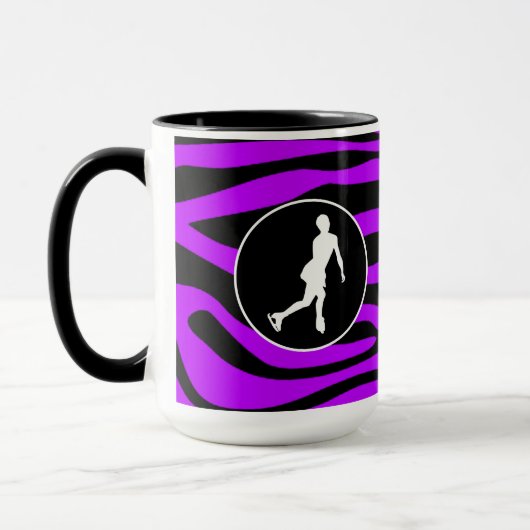 elektrische Paarse Zebrastripes; Afbeelding Schatt Mok (Links)