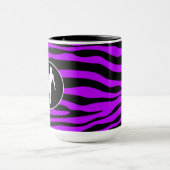 elektrische Paarse Zebrastripes; Afbeelding Schatt Mok (Midden)