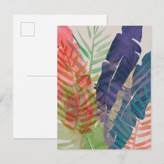 elektrische palmen briefkaart (Voorkant / Achterkant)