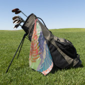 elektrische palmen golfhanddoek (Groen)