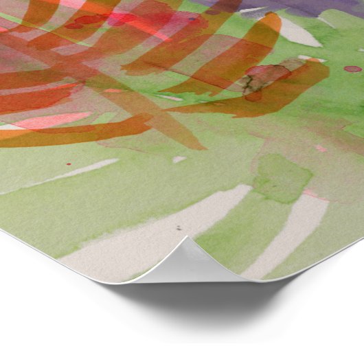 elektrische palmen poster (Hoek)