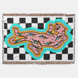 Elektrische panter gooien deken