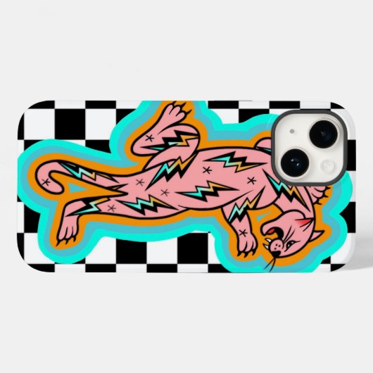 Elektrische Panther Telefoonhoes Case-Mate iPhone Case (Achterkant (horizontaal))