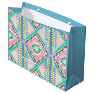 Elektrische Pastel Droom Kaleidoscoop Groot Cadeauzakje