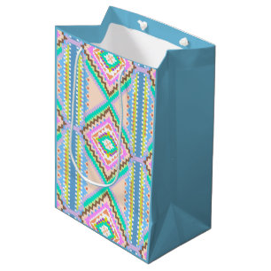 Elektrische Pastel Droom Kaleidoscoop Medium Cadeauzakje
