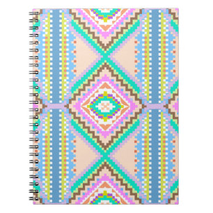 Elektrische Pastel Droom Kaleidoscoop Notitieboek