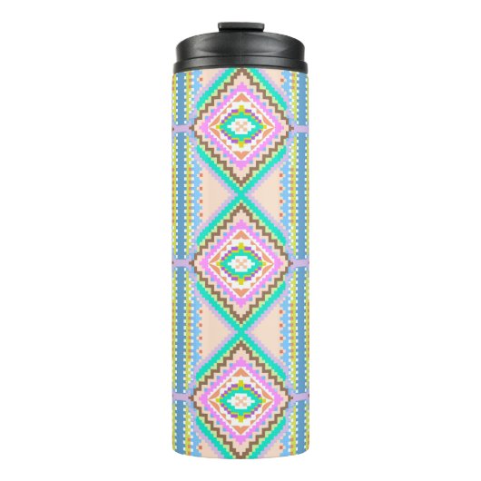 Elektrische Pastel Droom Kaleidoscoop Thermosbeker (Voorkant)