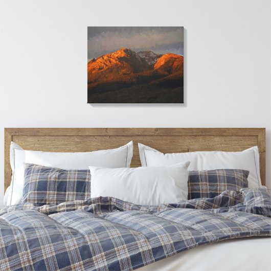 Elektrische piek canvas afdruk (Insitu (Slaapkamer))