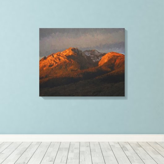 Elektrische piek canvas afdruk (Insitu (Houten vloer))