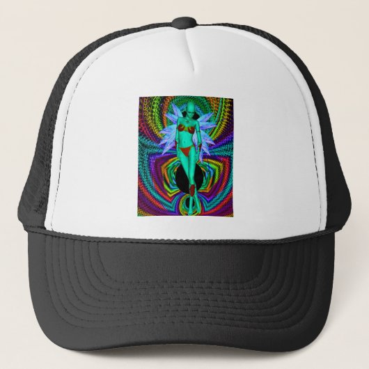 Elektrische Pixie Trucker Pet (Voorkant)