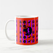 Elektrische Pop Colors Halloween Mok (Links)