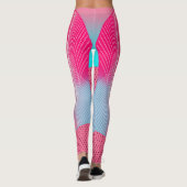 Elektrische Pop Energie Retro Geometrische Legging (Achterkant)