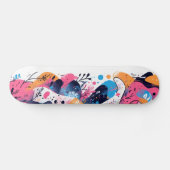 Elektrische Pop: Neon Roze Skateboards (Horizontaal)