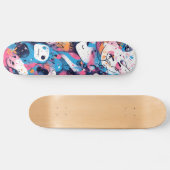 Elektrische Pop: Neon Roze Skateboards (Horizontaal)
