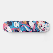 Elektrische Pop: Neon Roze Skateboards (Horizontaal)