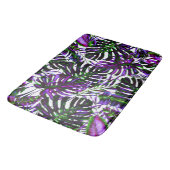 Elektrische Pop Tropische palmbladeren Badmat (Gekanteld)