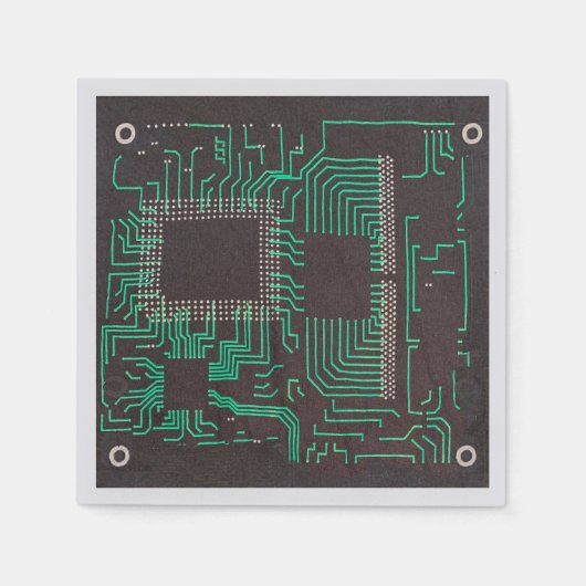 Elektrische printplaat Cocktail servetten (Voorkant)