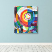 Elektrische Prisma's Nr. 41 Sonia Delaunay | | Canvas Afdruk (Insitu (Houten vloer))