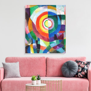 Elektrische prisma's nr. 41 Sonia Delaunay Canvas Afdruk