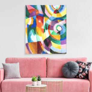 Elektrische prisma's Sonia Delaunay Canvas Afdruk