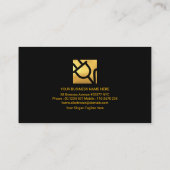 Elektrische pulslading kleurrijke lichtlamp visitekaartje (Achterkant)