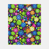 elektrische rallypickleball fleece deken (Voorkant)