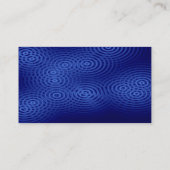 Elektrische regen - blauw - Gepersonaliseerd Visitekaartje (Achterkant)