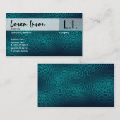 Elektrische regen - groen visitekaartje (Voorkant / Achterkant)