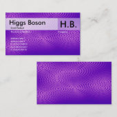 Elektrische regen - Paars - Gepersonaliseerd Visitekaartje (Voorkant / Achterkant)