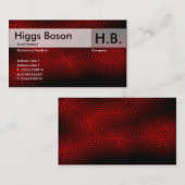 Elektrische regen - rood - Gepersonaliseerd Visitekaartje (Voorkant / Achterkant)