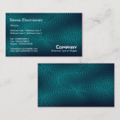 Elektrische regen (vlakte) - Blauwgroen Visitekaartje (Voorkant / Achterkant)