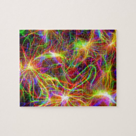 Elektrische regenboog legpuzzel (Horizontaal)