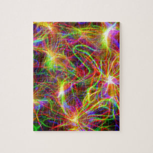 Elektrische Regenboog Legpuzzel