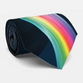 Elektrische Regenboog Ontwerper Das Herenstrikdas (Opgerold)