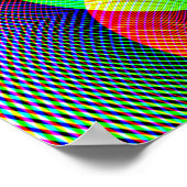 Elektrische regenboog poster (Hoek)